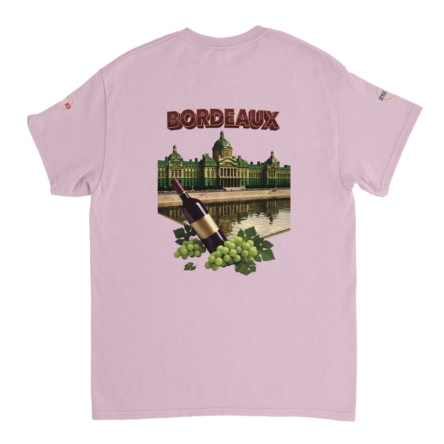T-shirt Unisexe Bordeaux Ville de France – Coton Épais Premium