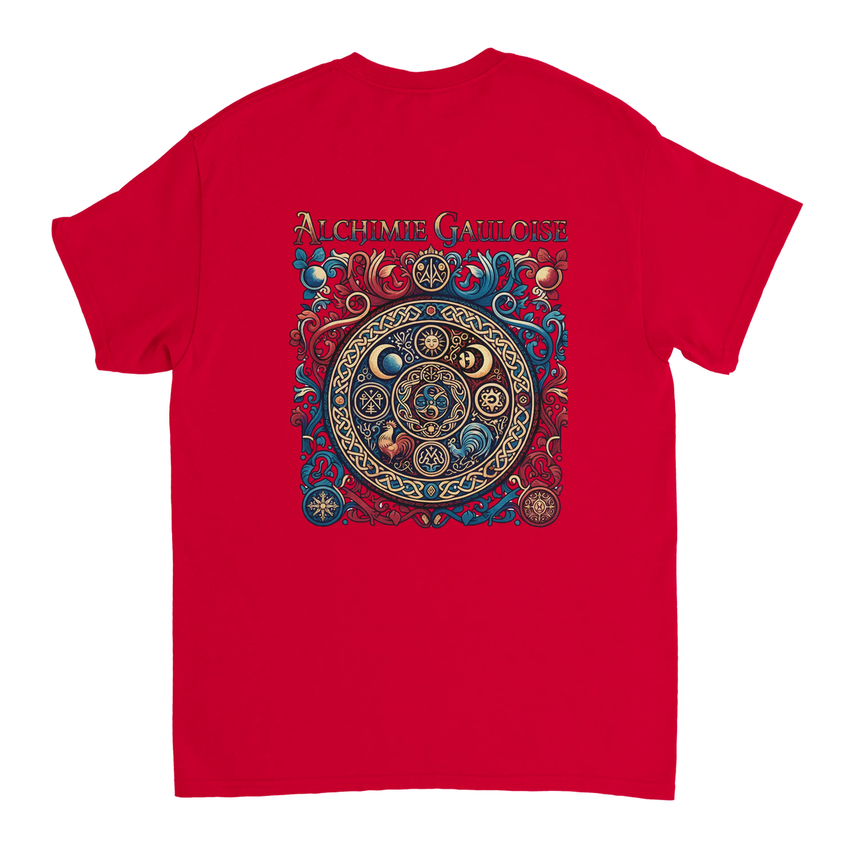 T-Shirt Homme Alchimie Gauloise – Coton Épais à Coupe Classique