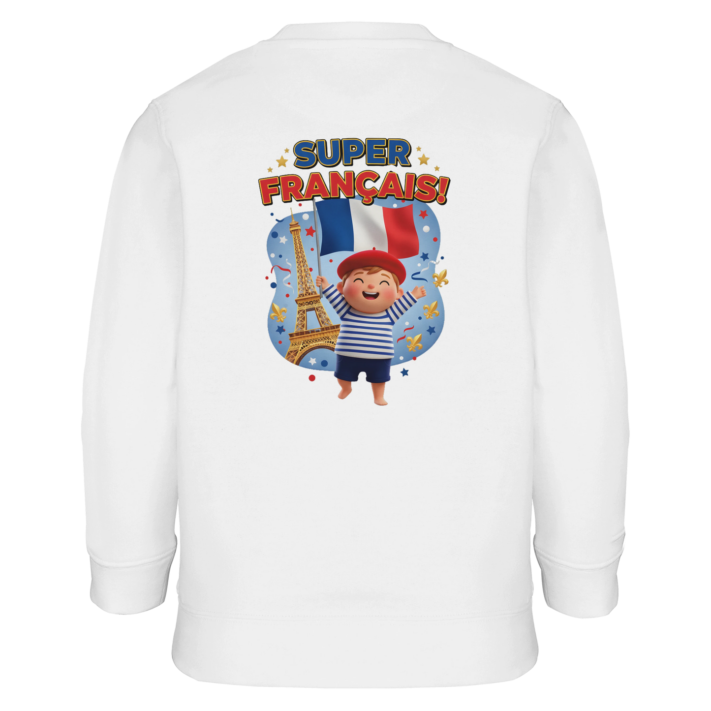 Sweat-shirt Enfant Éco-Responsable - Design Super Français