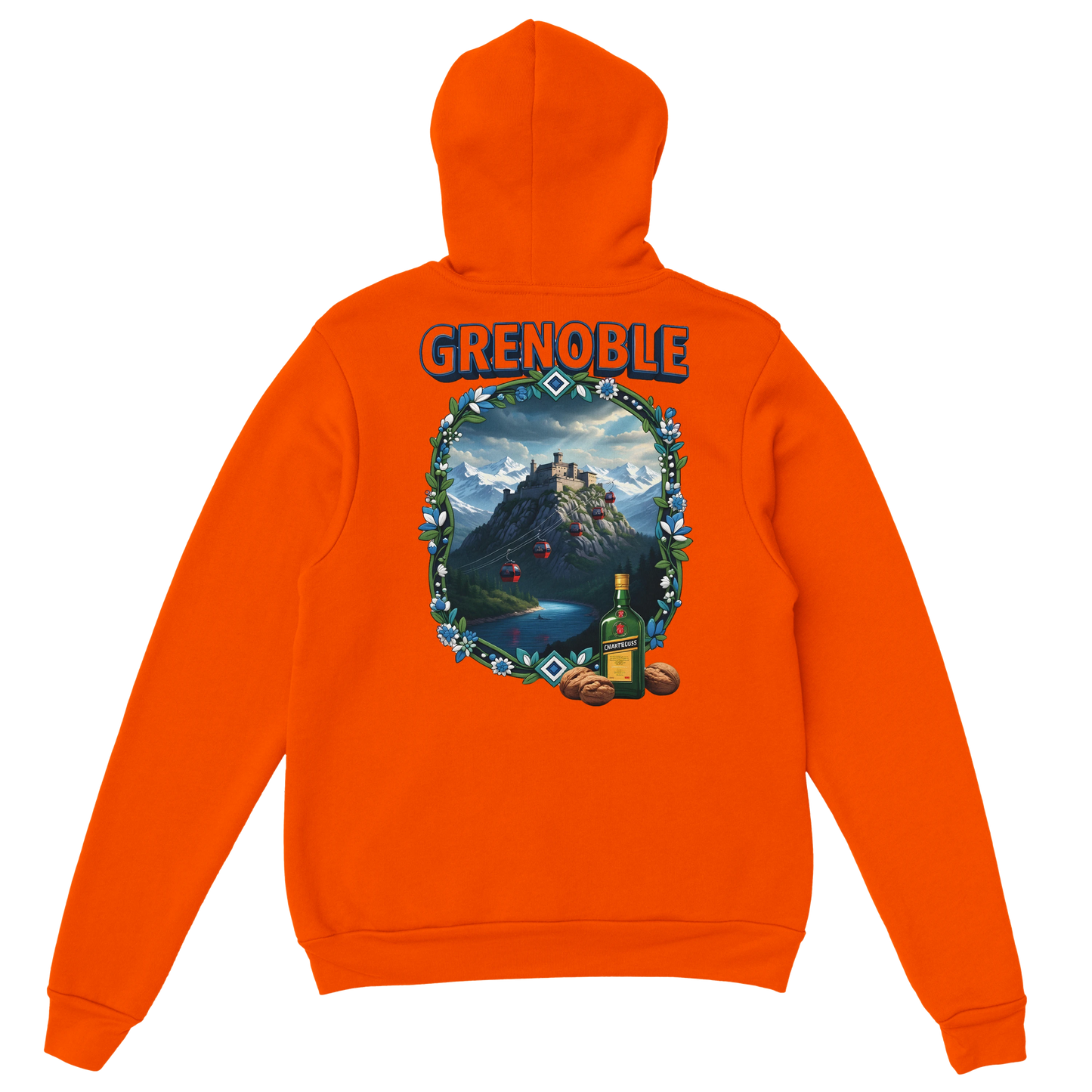 Sweat à capuche Grenoble - Collection Ville de France - Unisexe Premium