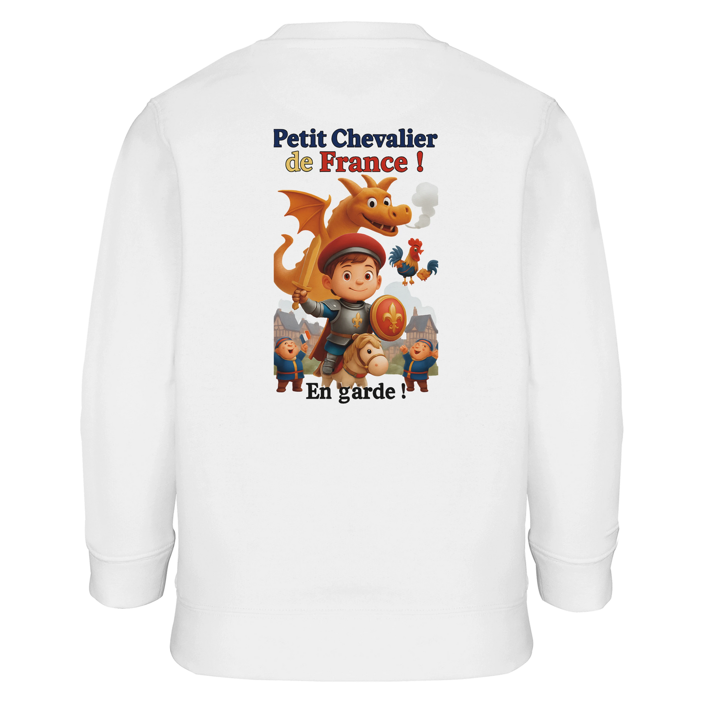 Sweat-shirt garçon Petit Chevalier de France - Coton Bio et Recyclé