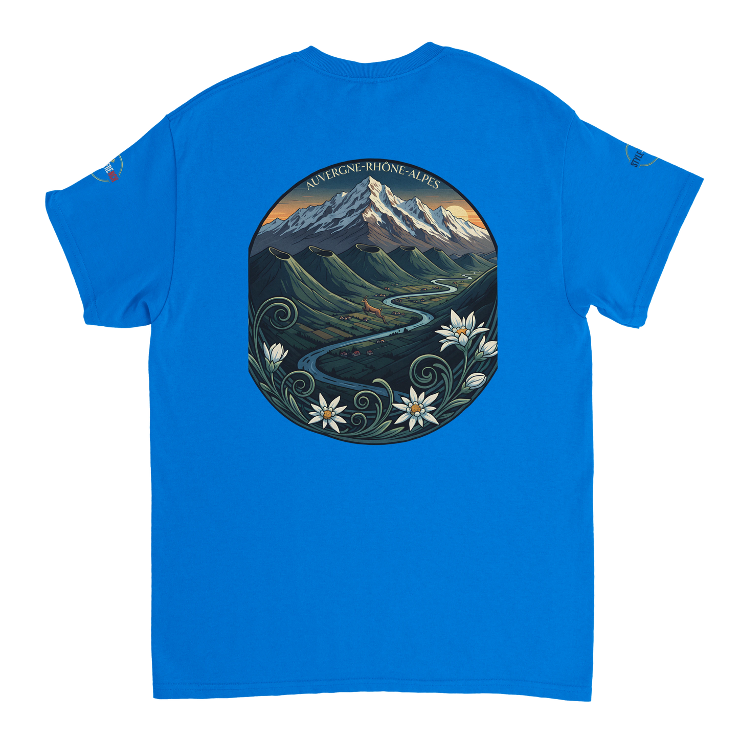 T-Shirt  Auvergne -Rhône -Alpes – Coupe Confortable et Durable
