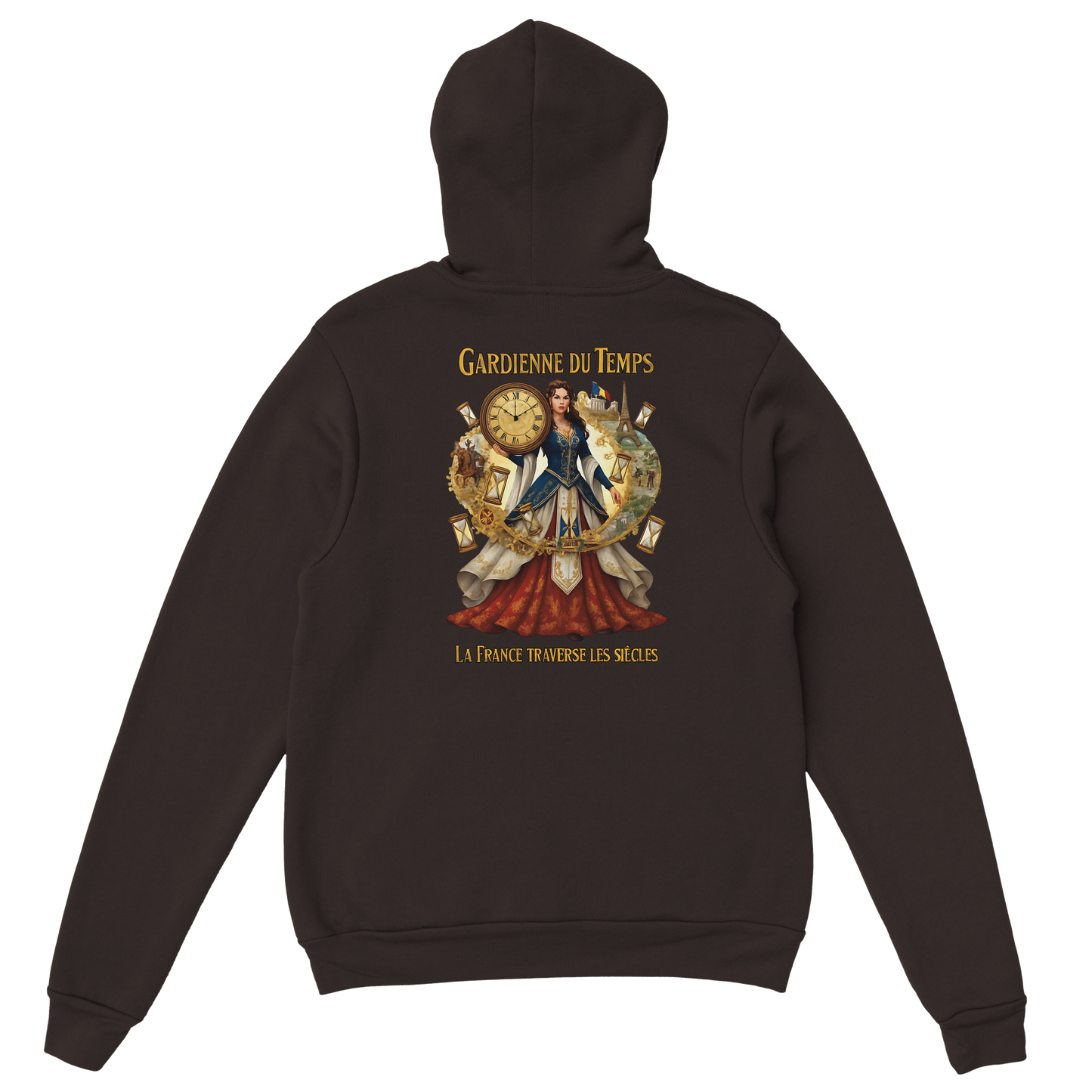 Sweat à Capuche Femme Gardienne du Temps - Confort Premium
