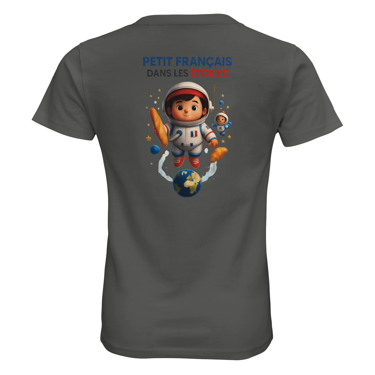 T-shirt garçon Petit Français Dans les Étoiles – 100% Coton Bio