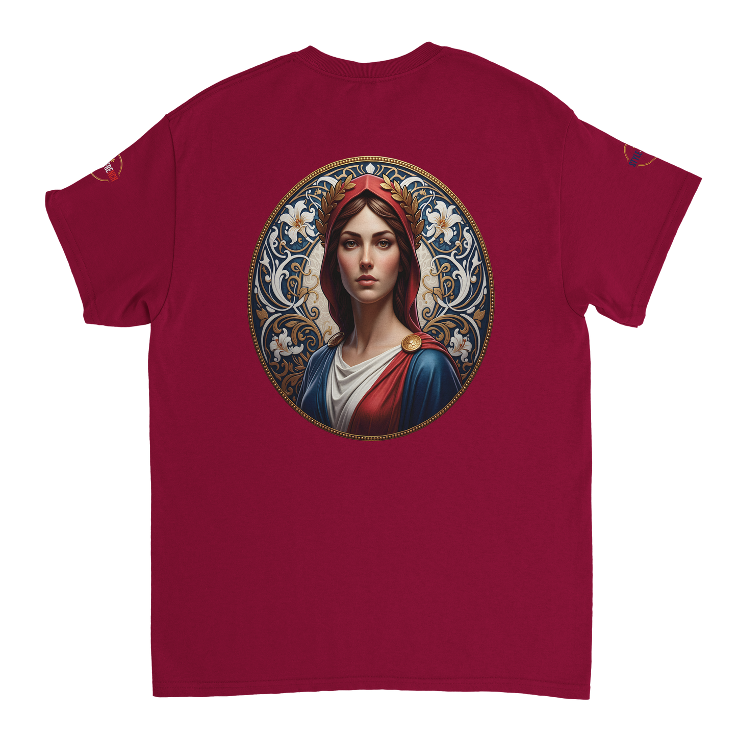 T-shirt Femme Marianne – Coton Épais Coupe Classique