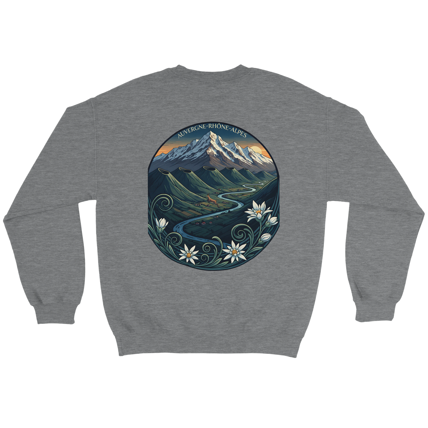 Sweat-shirt Unisexe Auvergne-Rhône-Alpes – Confort Classique