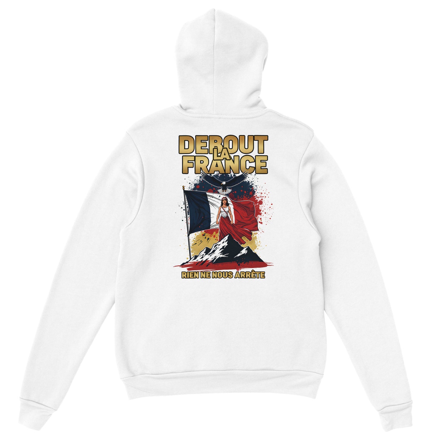 Sweat à capuche femme Debout la France - Hoodie en coton mélangé premium