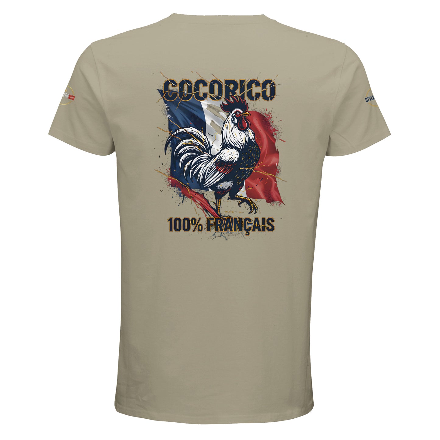 T-shirt Homme Cocorico - Coton Bio Premium à Col Rond