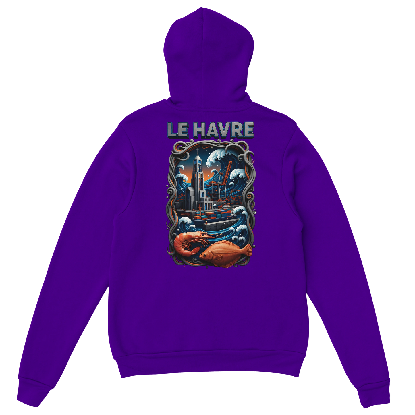 Sweat à Capuche Unisexe Le Havre – Hoodie Confortable et Résistant