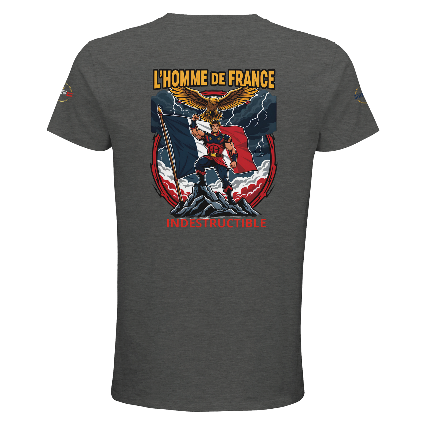 T-Shirt Homme de France – Coton Bio Premium à Col Rond