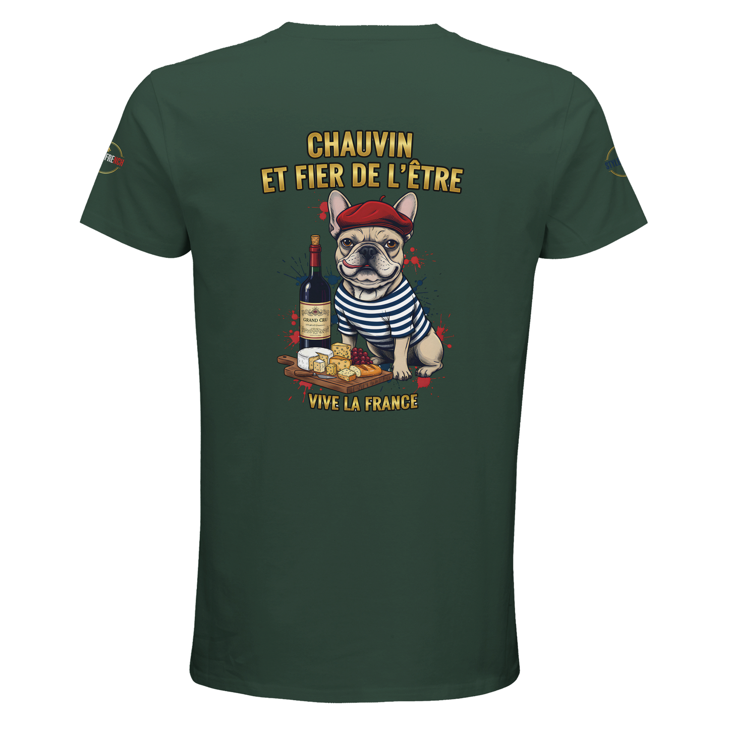 T-shirt Homme Chauvin et Fier de l'Être - 100% Coton Bio