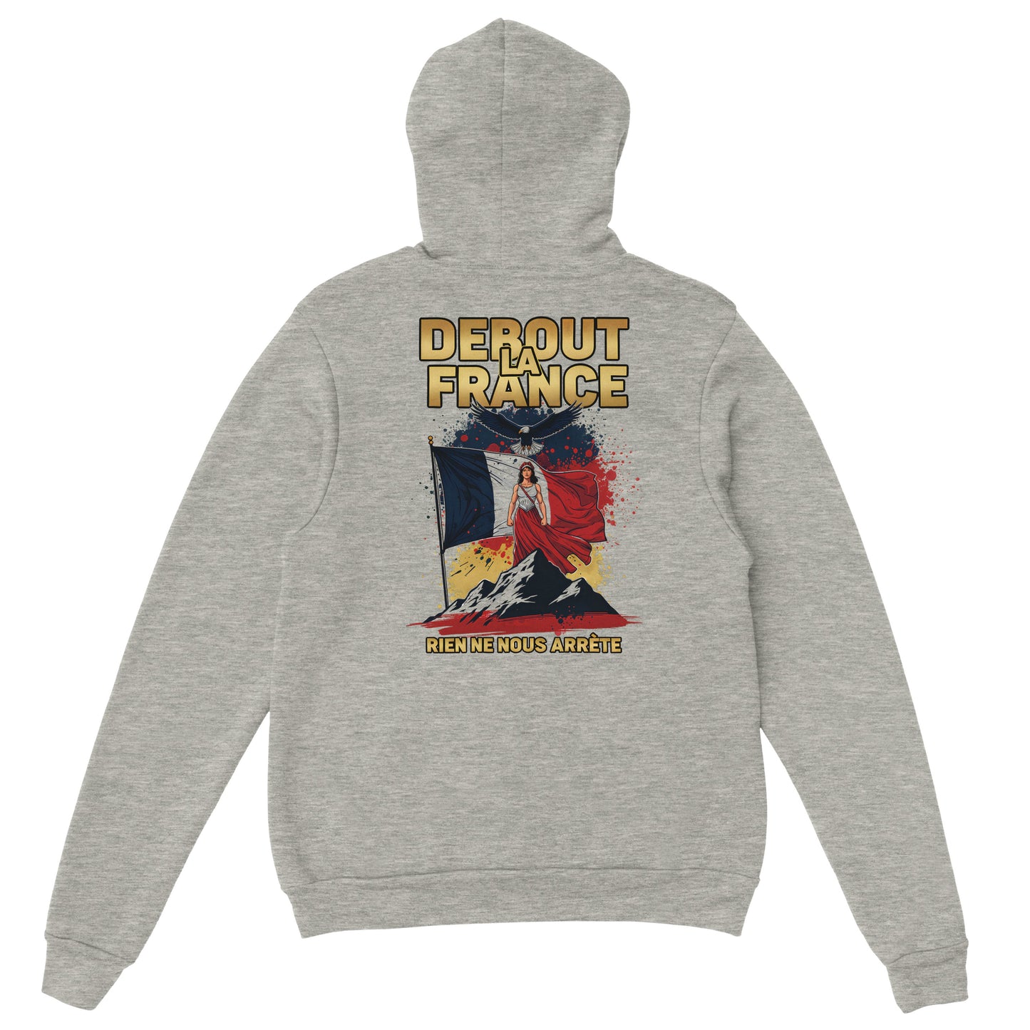 Sweat à capuche femme Debout la France - Hoodie en coton mélangé premium