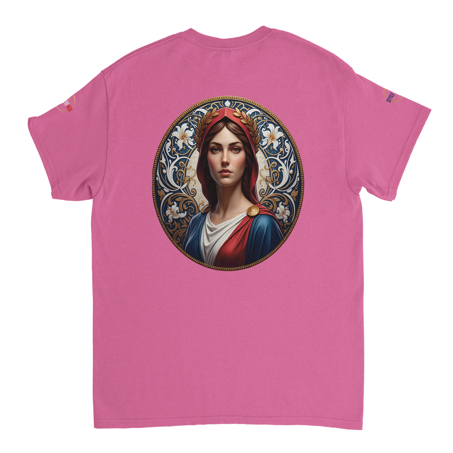 T-shirt Femme Marianne – Coton Épais Coupe Classique