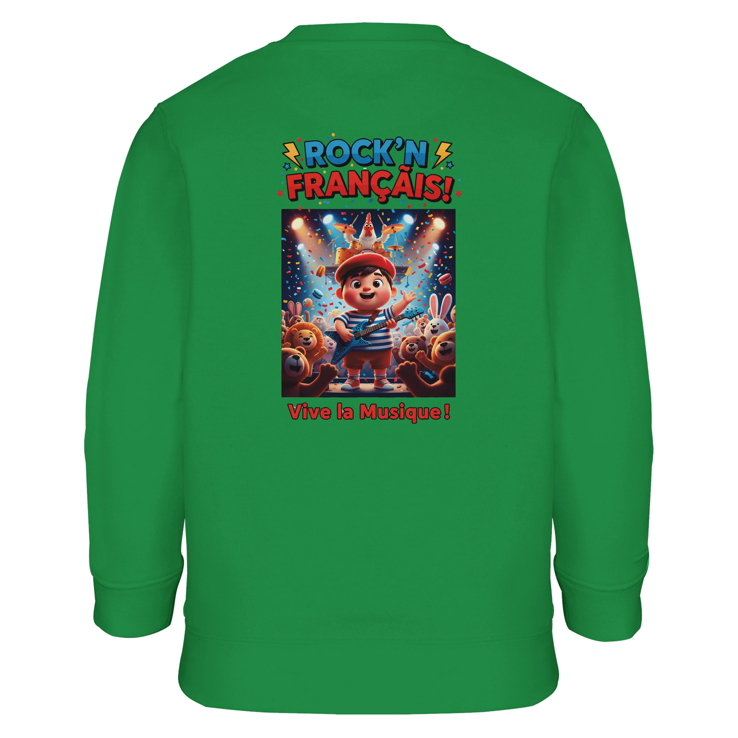 Sweat-shirt garçon  Rock'n Français – Coton Éco-Responsable
