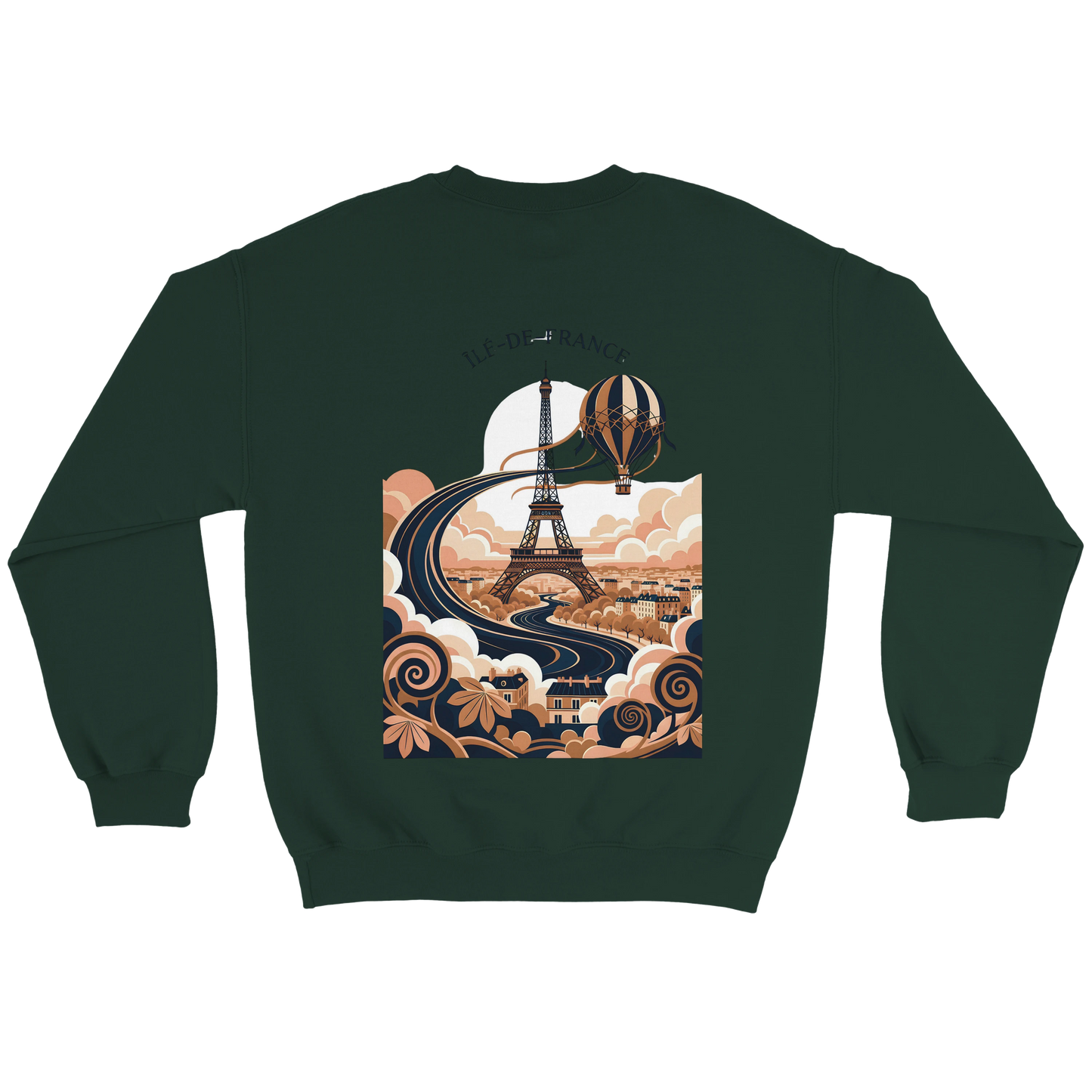 Sweat-shirt Unisexe Île-de-France – Confort Premium et Coupe Classique