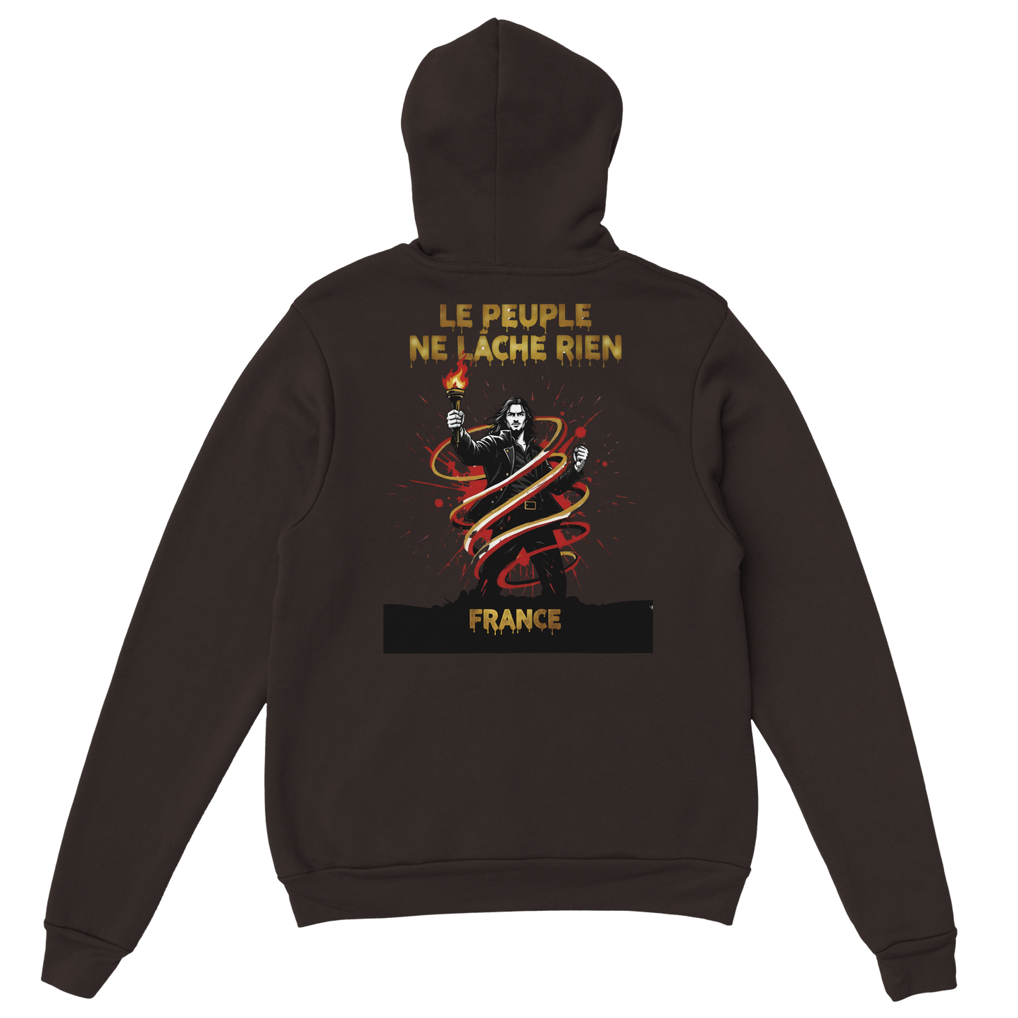 Sweat à Capuche Homme "Le Peuple Ne Lâche Rien" – Confort Premium