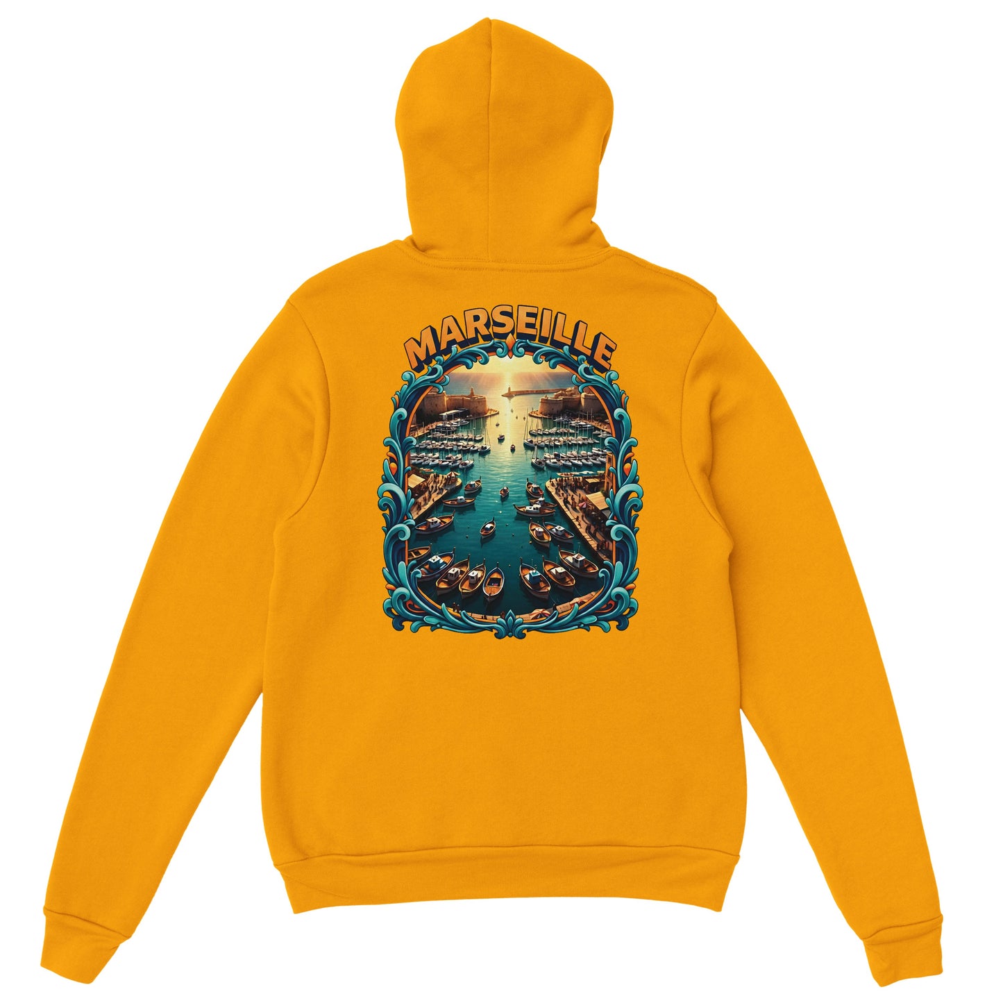 Sweat à capuche unisexe Marseille – Hoodie premium en coton mélangé