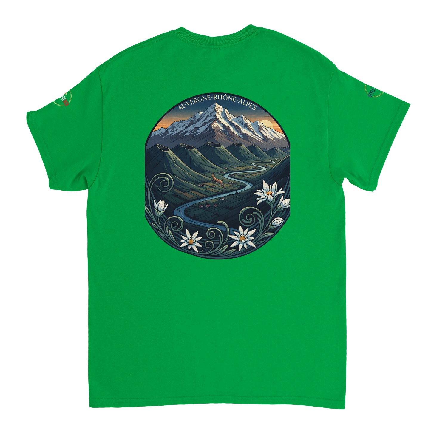 T-Shirt  Auvergne -Rhône -Alpes – Coupe Confortable et Durable