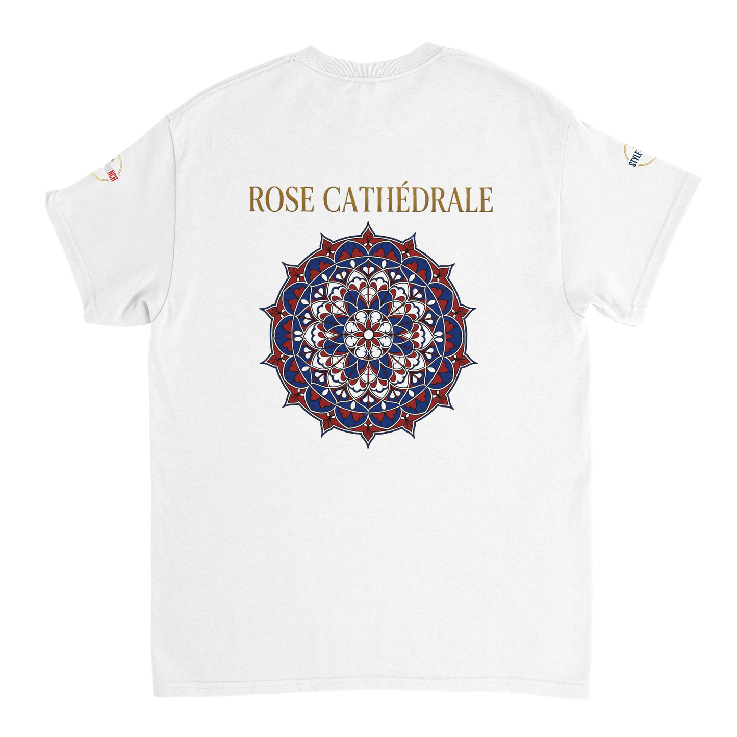 T-shirt Femme Rose Cathédrale – Coton Épais à Coupe Classique