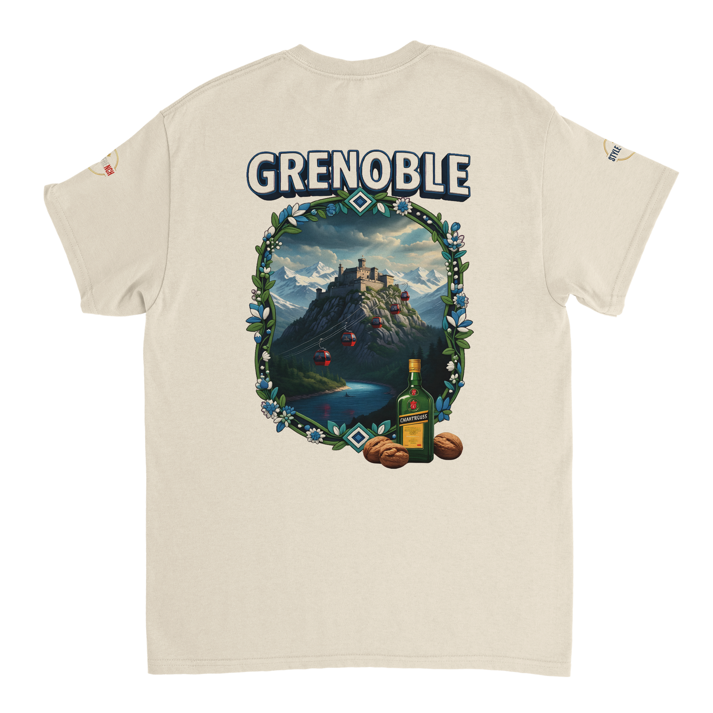 T-shirt Unisexe Grenoble - Ville de France - Coton Premium