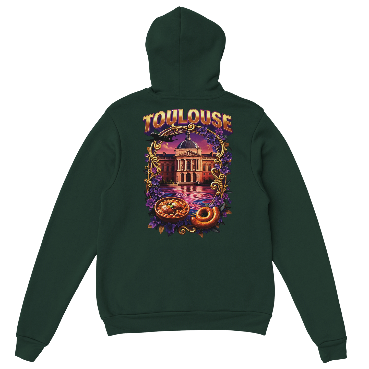 Sweat à Capuche Unisexe Toulouse – Ville de France – Confort Premium