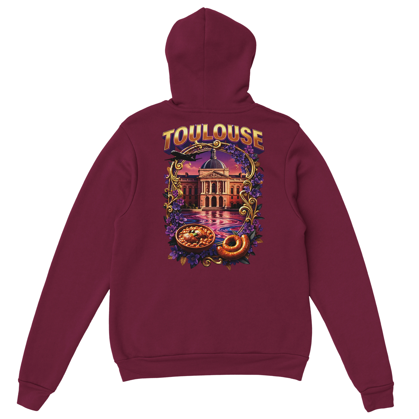 Sweat à Capuche Unisexe Toulouse – Ville de France – Confort Premium