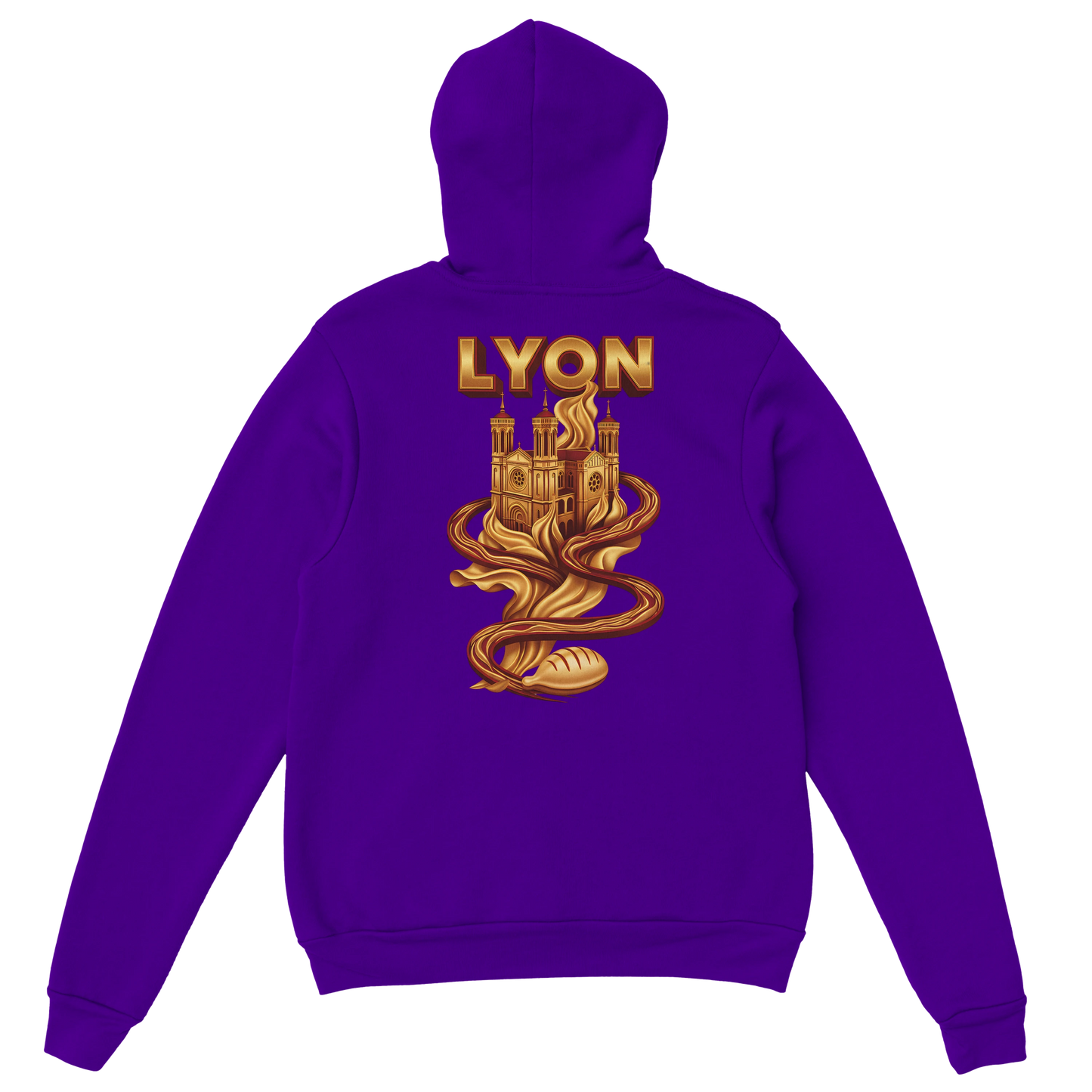 Sweat à Capuche Unisexe Lyon – Design Ville de France