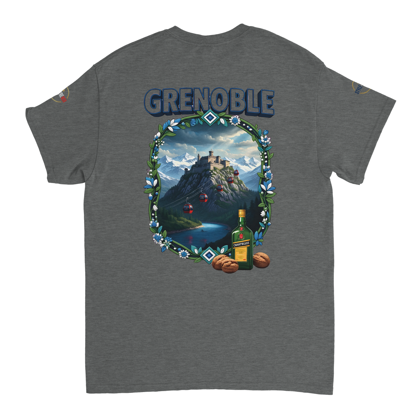 T-shirt Unisexe Grenoble - Ville de France - Coton Premium