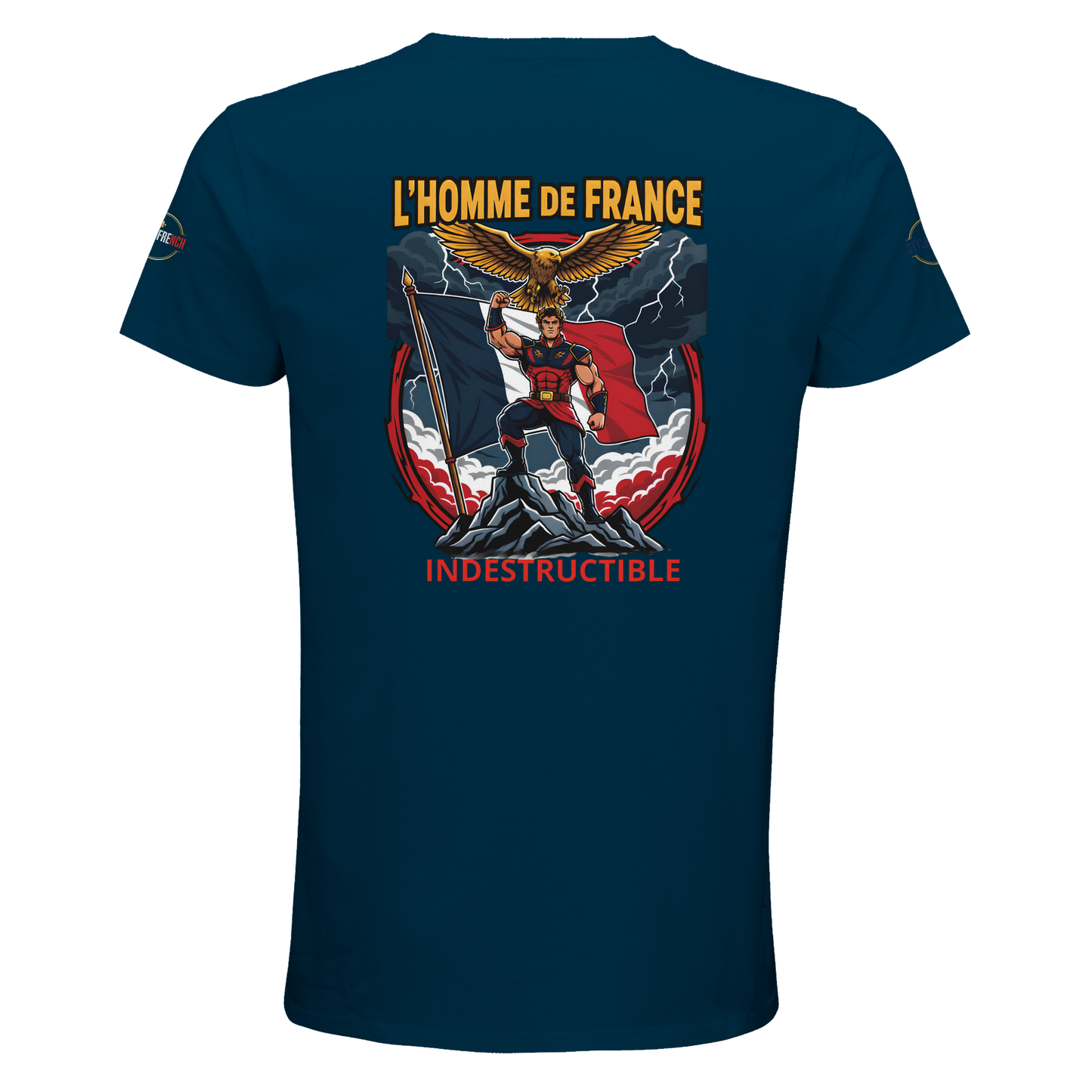 T-Shirt Homme de France – Coton Bio Premium à Col Rond