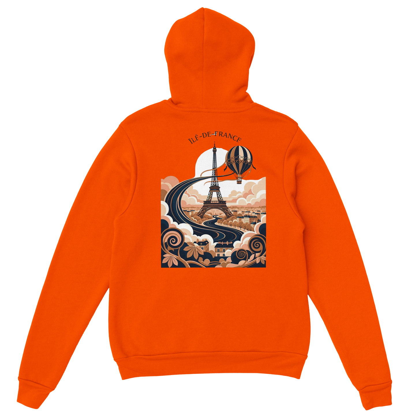 Sweat à Capuche Unisexe Île-de-France – Confort et Style Premium