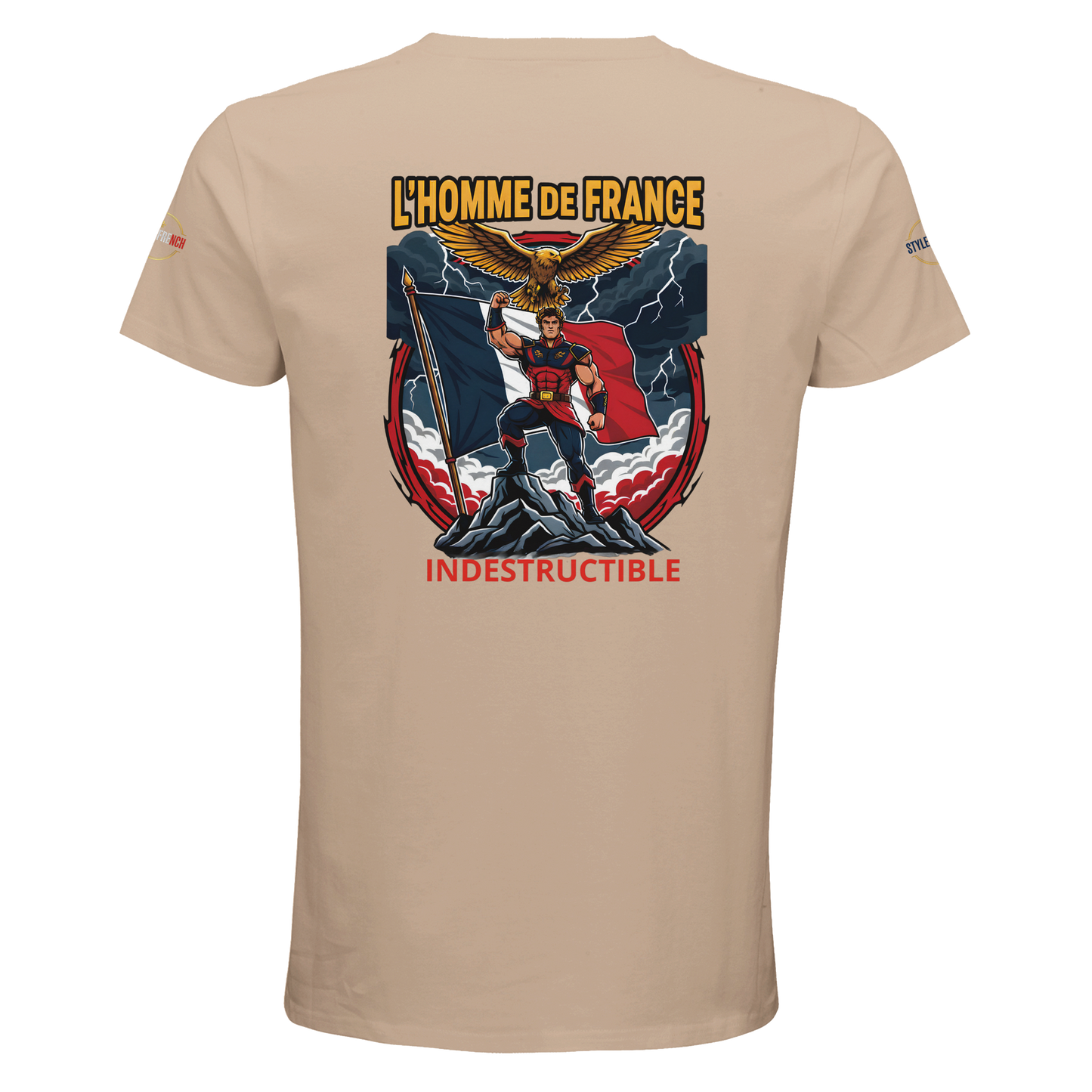T-Shirt Homme de France – Coton Bio Premium à Col Rond