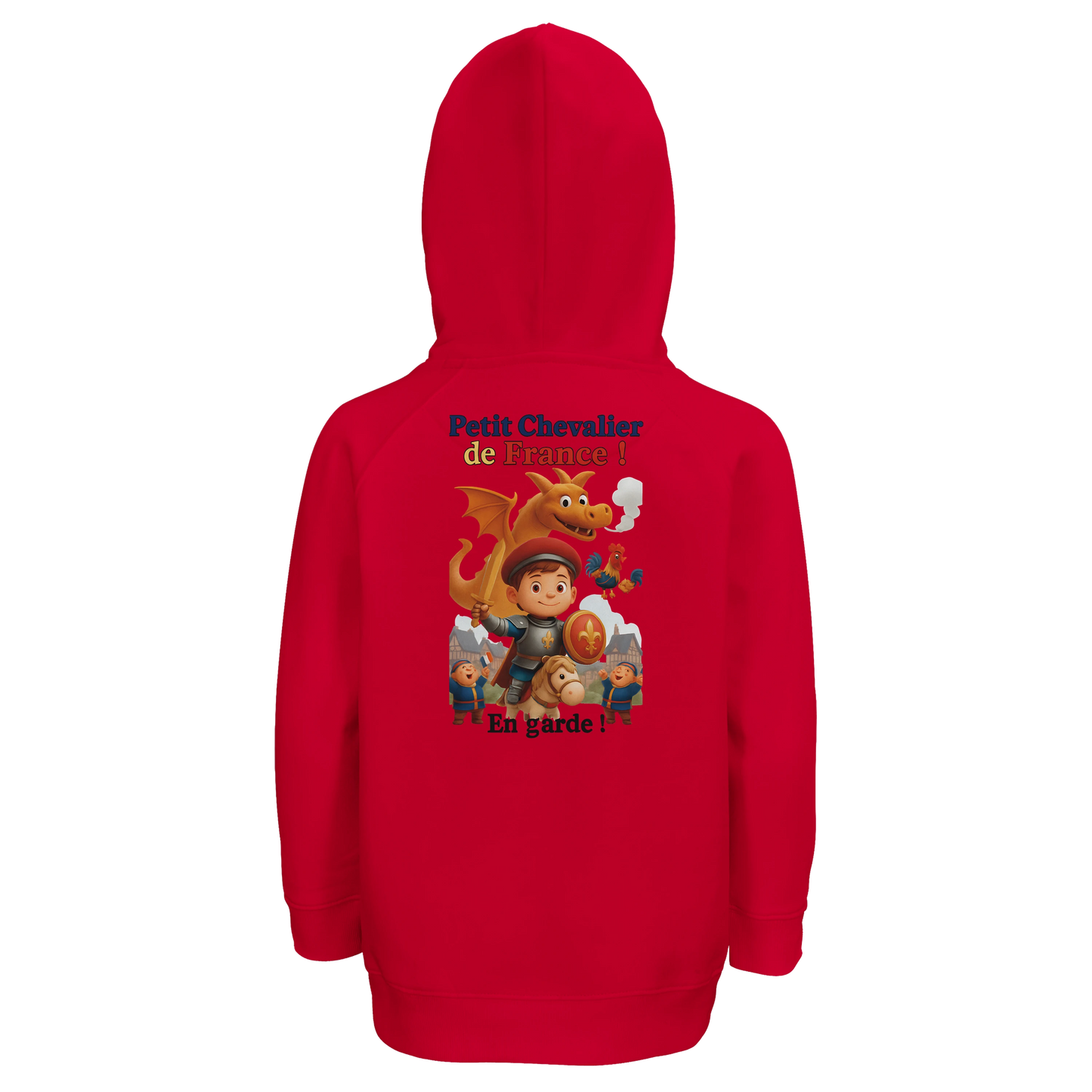 Sweat à capuche garçon Petit Chevalier de France - Coton Bio