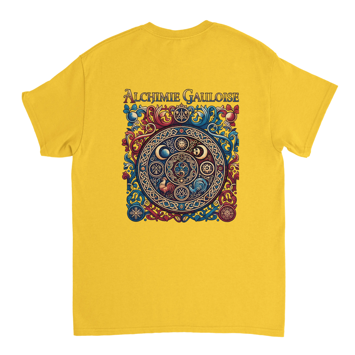 T-Shirt Homme Alchimie Gauloise – Coton Épais à Coupe Classique