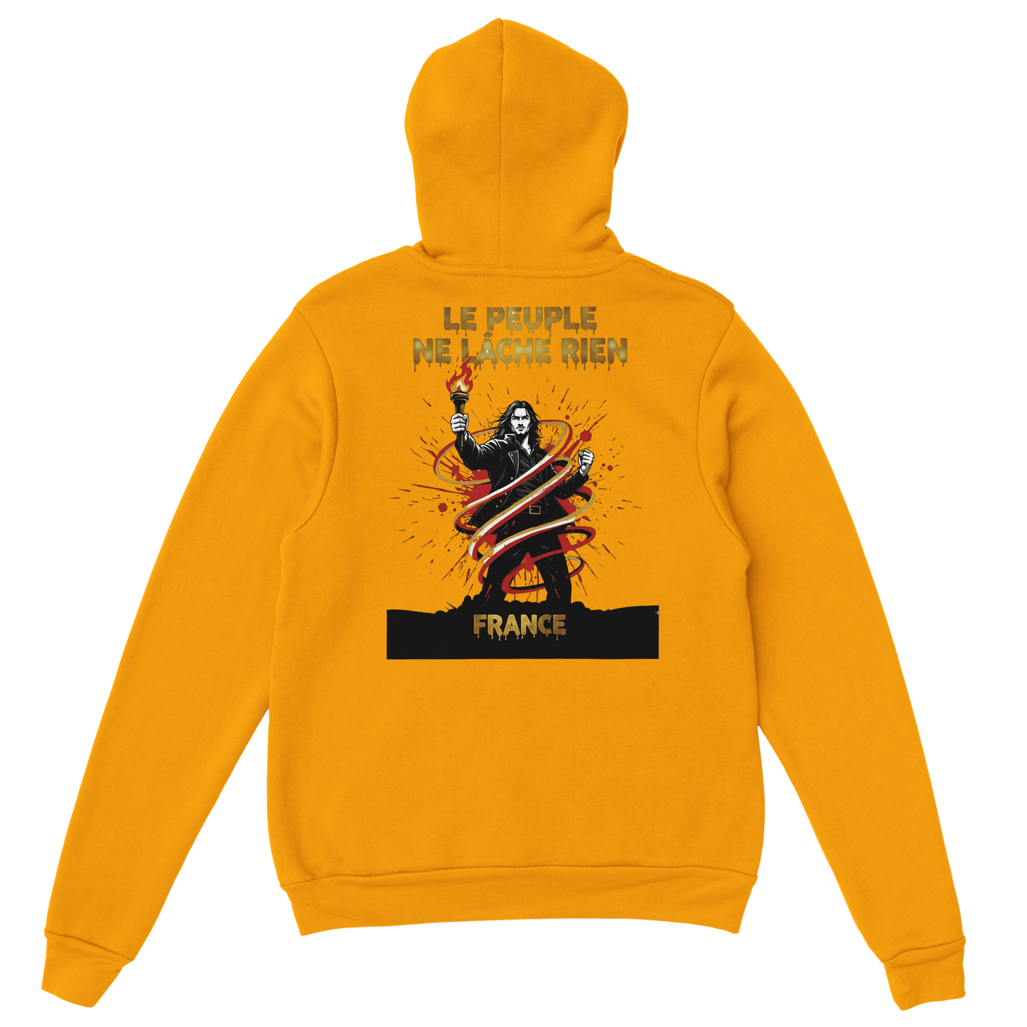 Sweat à Capuche Homme "Le Peuple Ne Lâche Rien" – Confort Premium