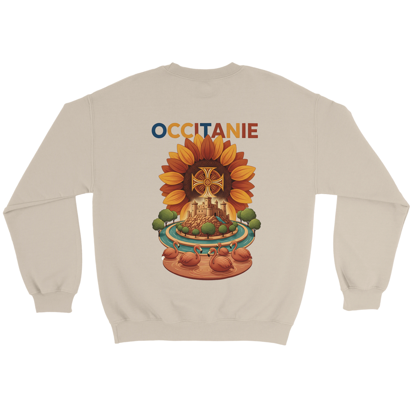 Sweat-shirt Unisexe Occitanie – Sweat Confortable et Résistant