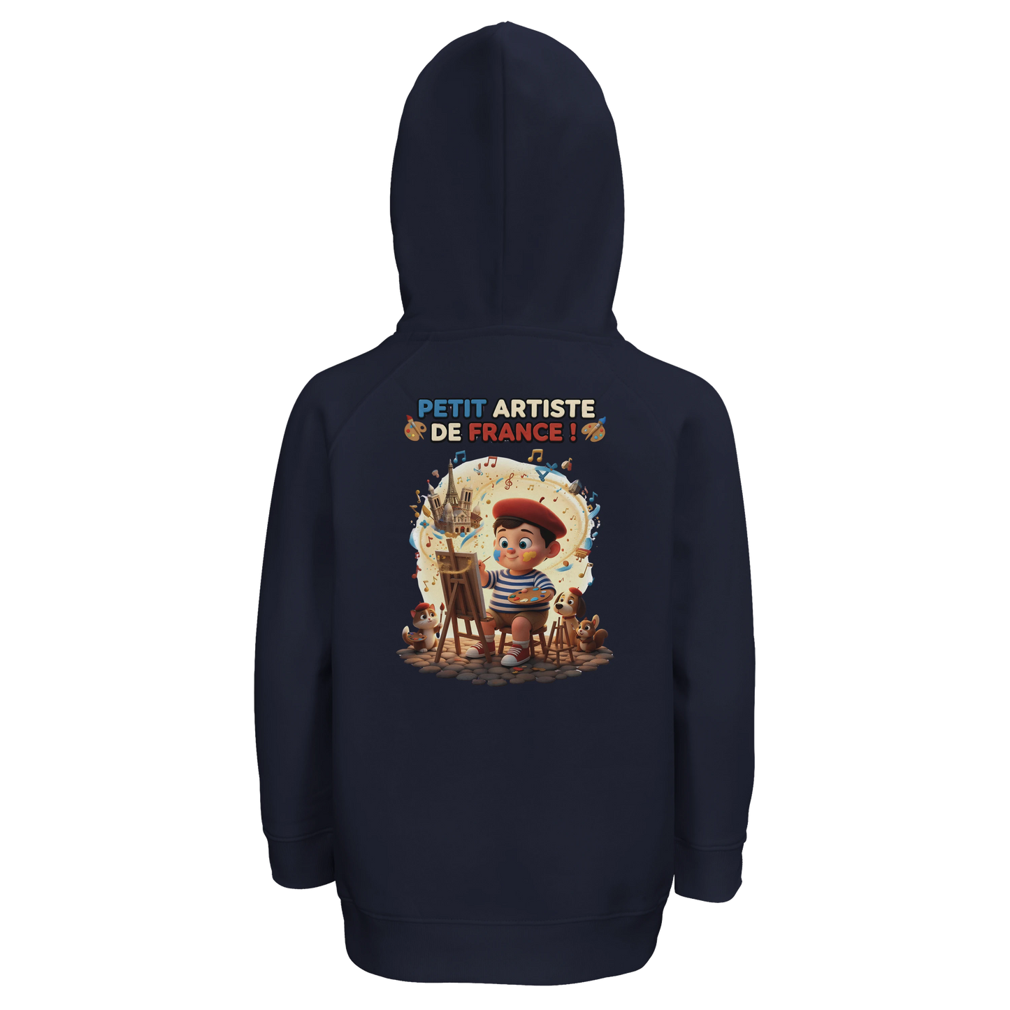 Sweat à Capuche garçon Petit Artiste de France – Coton Bio Durable