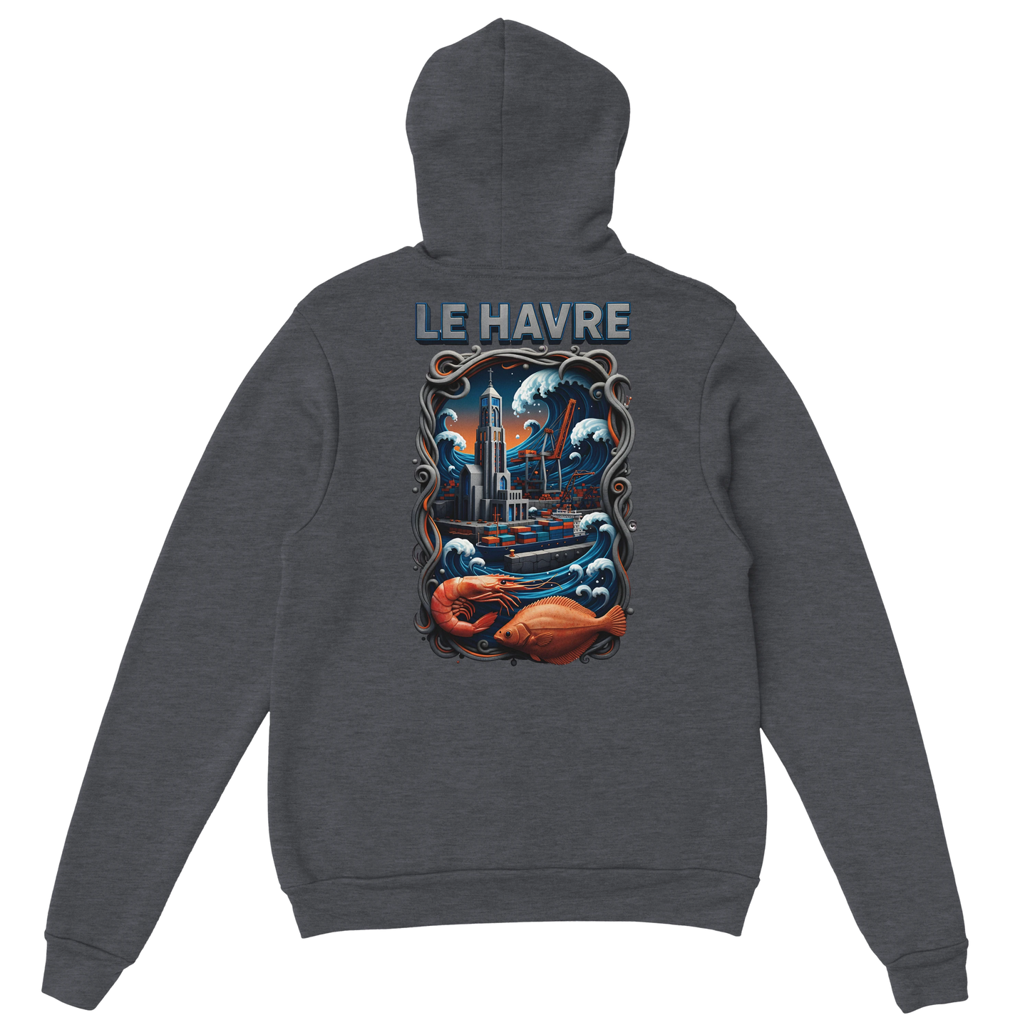 Sweat à Capuche Unisexe Le Havre – Hoodie Confortable et Résistant