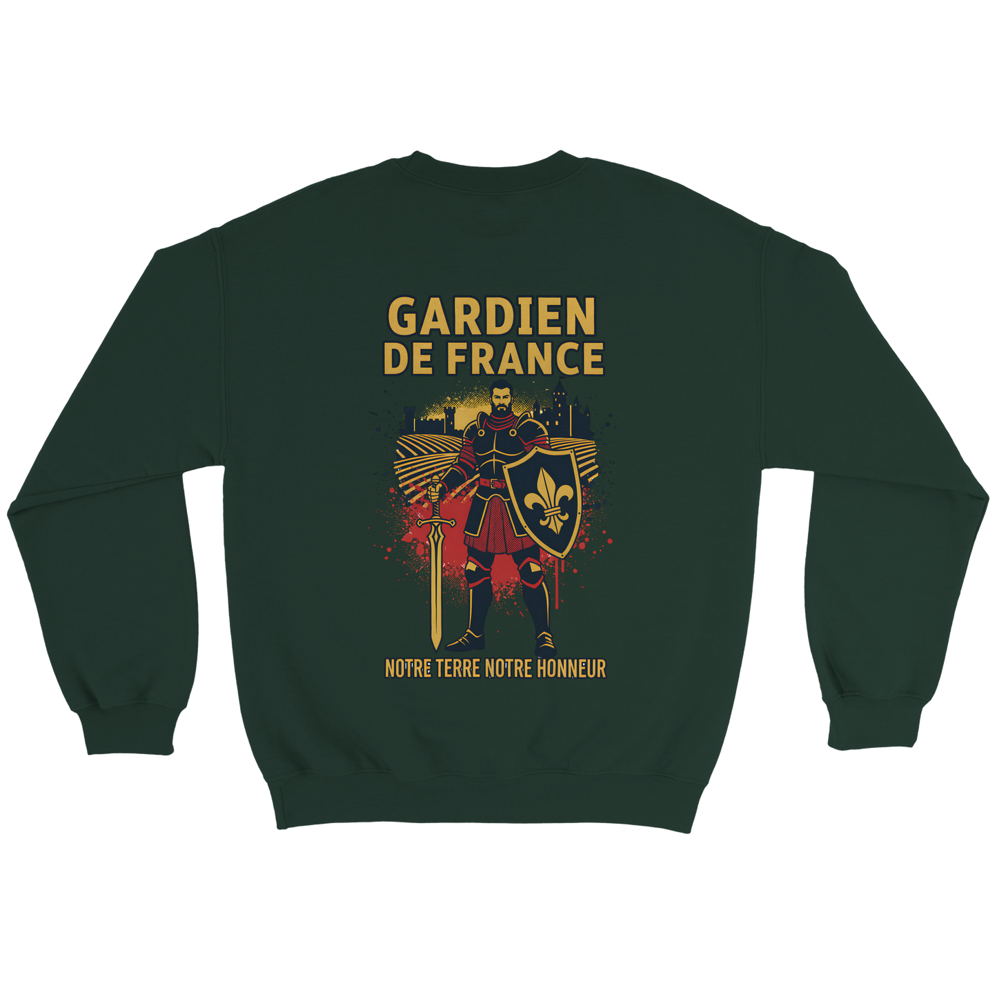 Sweat-shirt Homme Gardien de France - Premium French Heritage Apparel