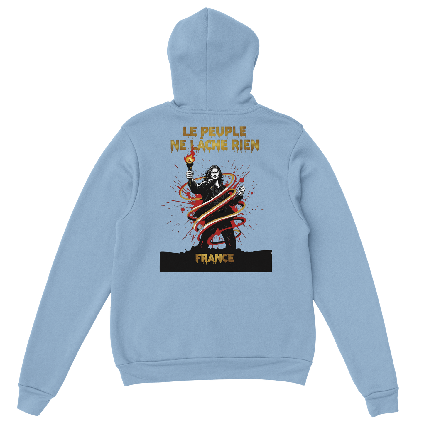 Sweat à Capuche Homme "Le Peuple Ne Lâche Rien" – Confort Premium