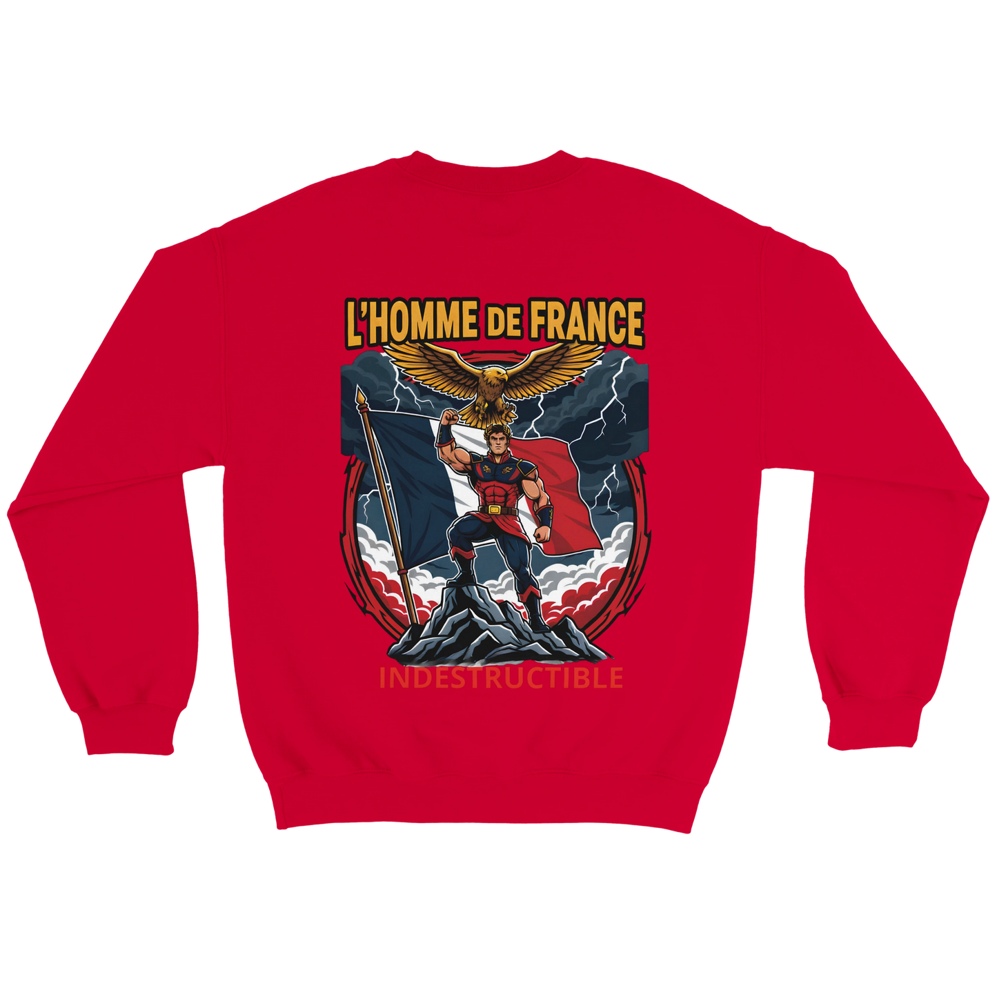 Sweat-shirt Homme France - Premium Cotton Blend Crewneck
