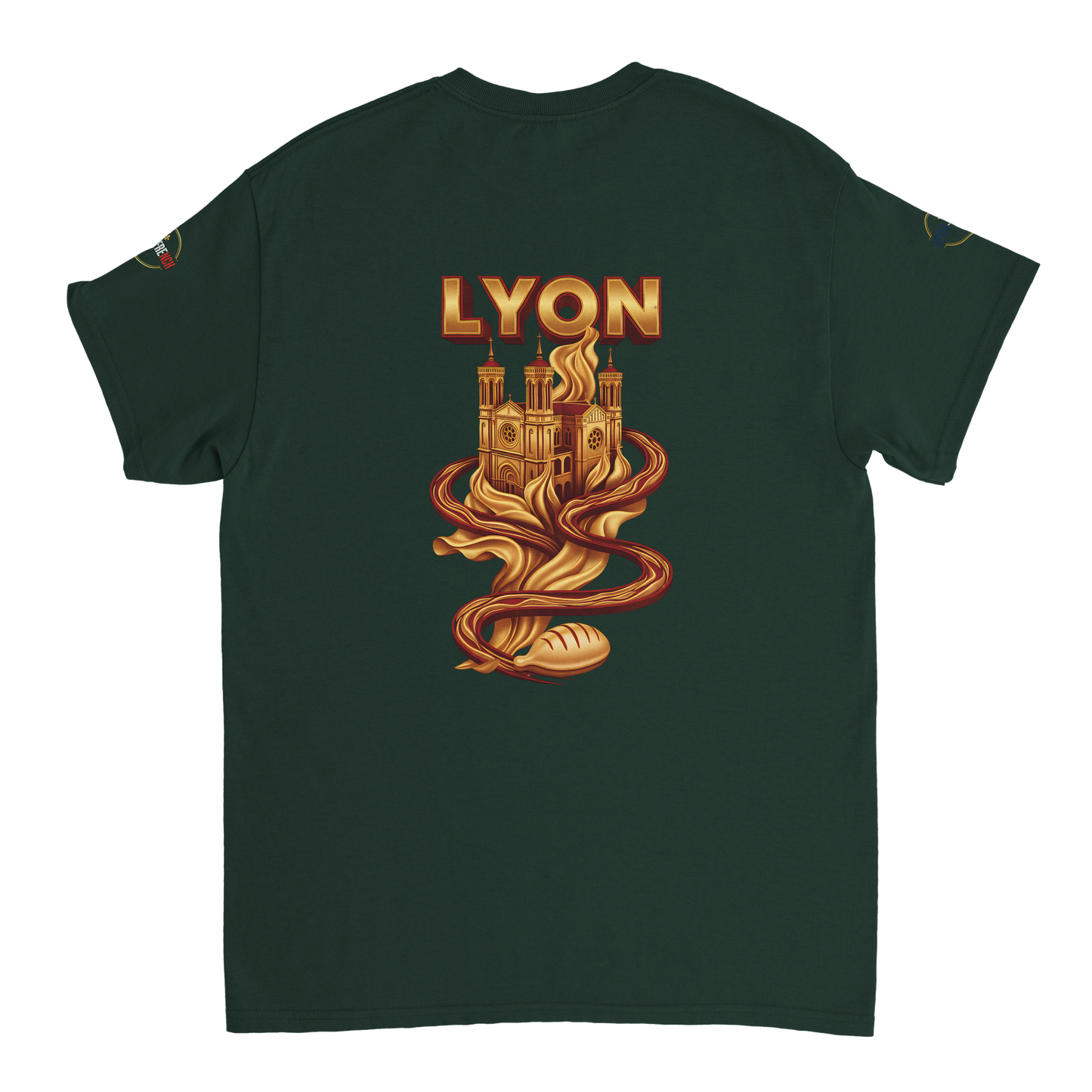 T-Shirt Unisexe Lyon - Design Ville de France - 100% Coton