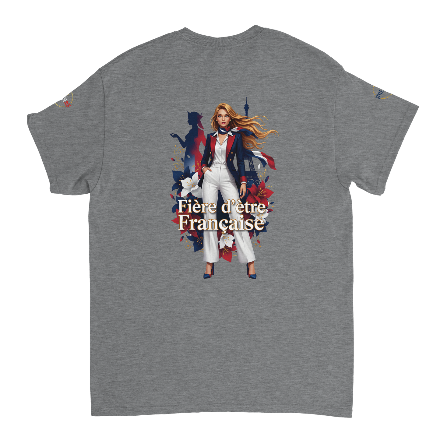 T-Shirt Femme Fière d'Être Française – Coton Premium