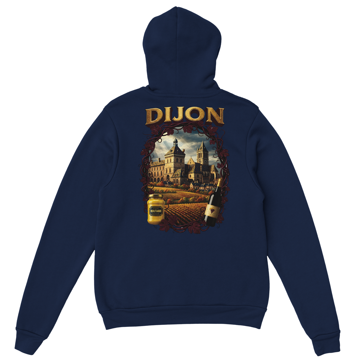 Sweat à Capuche Unisexe Dijon – Ville de France – Confort Premium