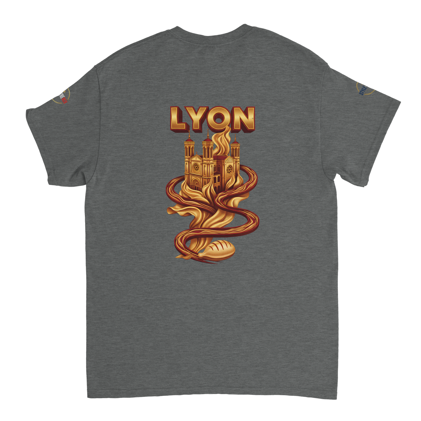 T-Shirt Unisexe Lyon - Design Ville de France - 100% Coton