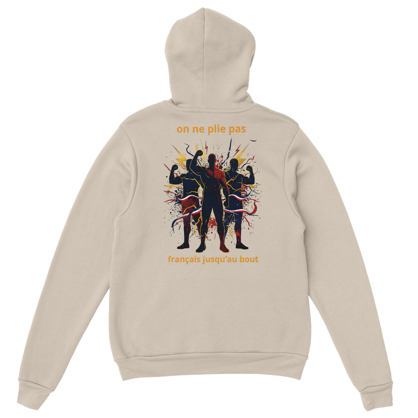 Sweat à capuche homme - Français jusqu'au bout - Confort premium