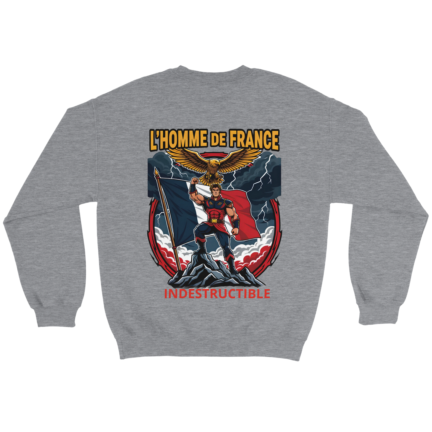 Sweat-shirt Homme France - Premium Cotton Blend Crewneck