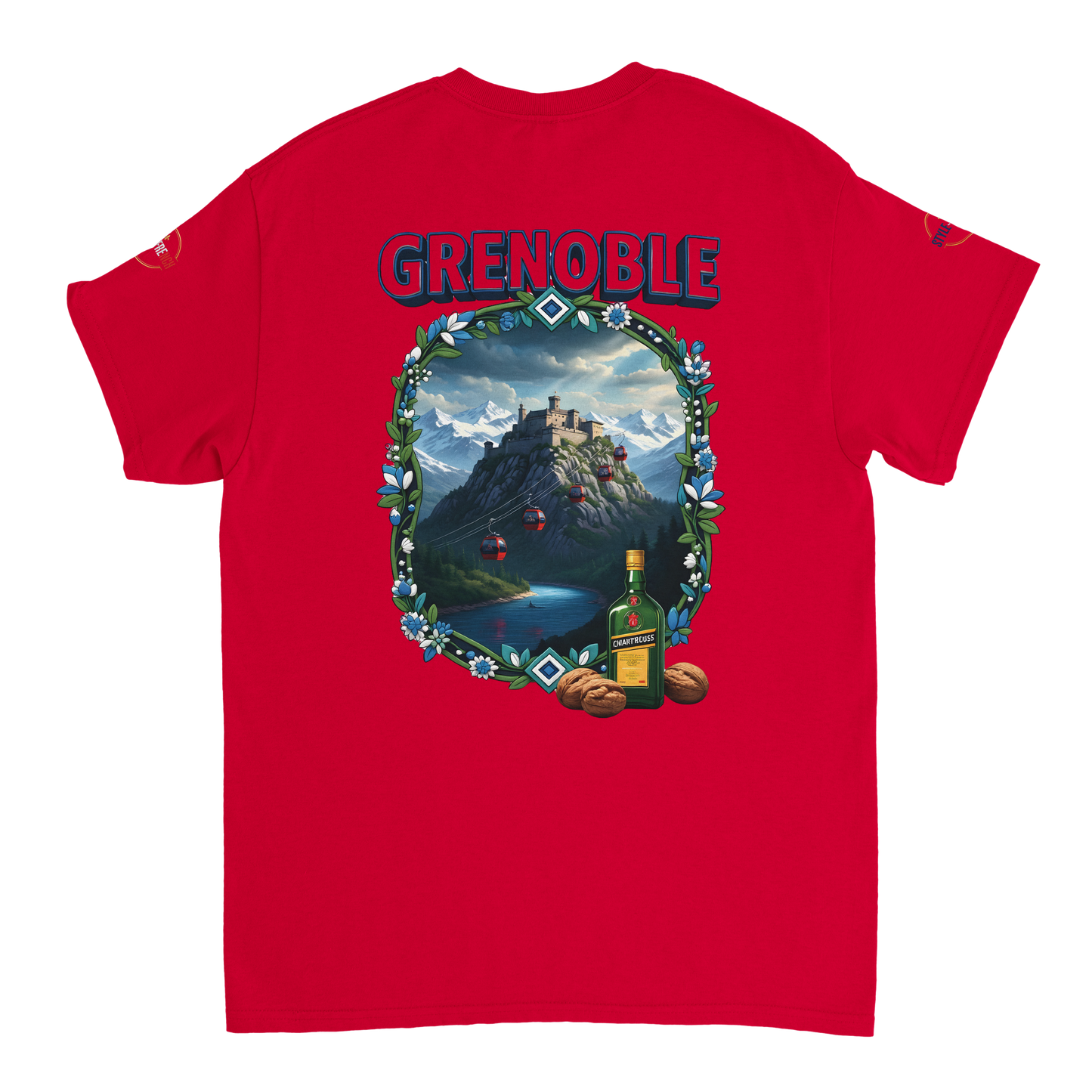 T-shirt Unisexe Grenoble - Ville de France - Coton Premium