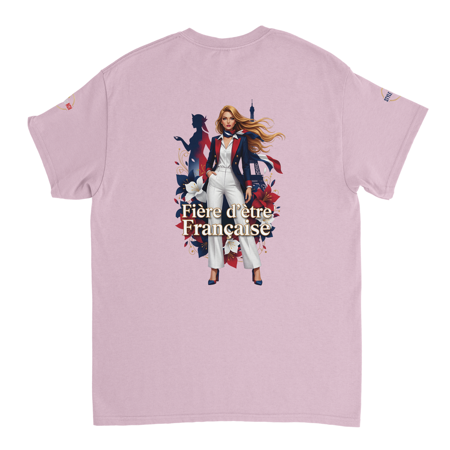 T-Shirt Femme Fière d'Être Française – Coton Premium