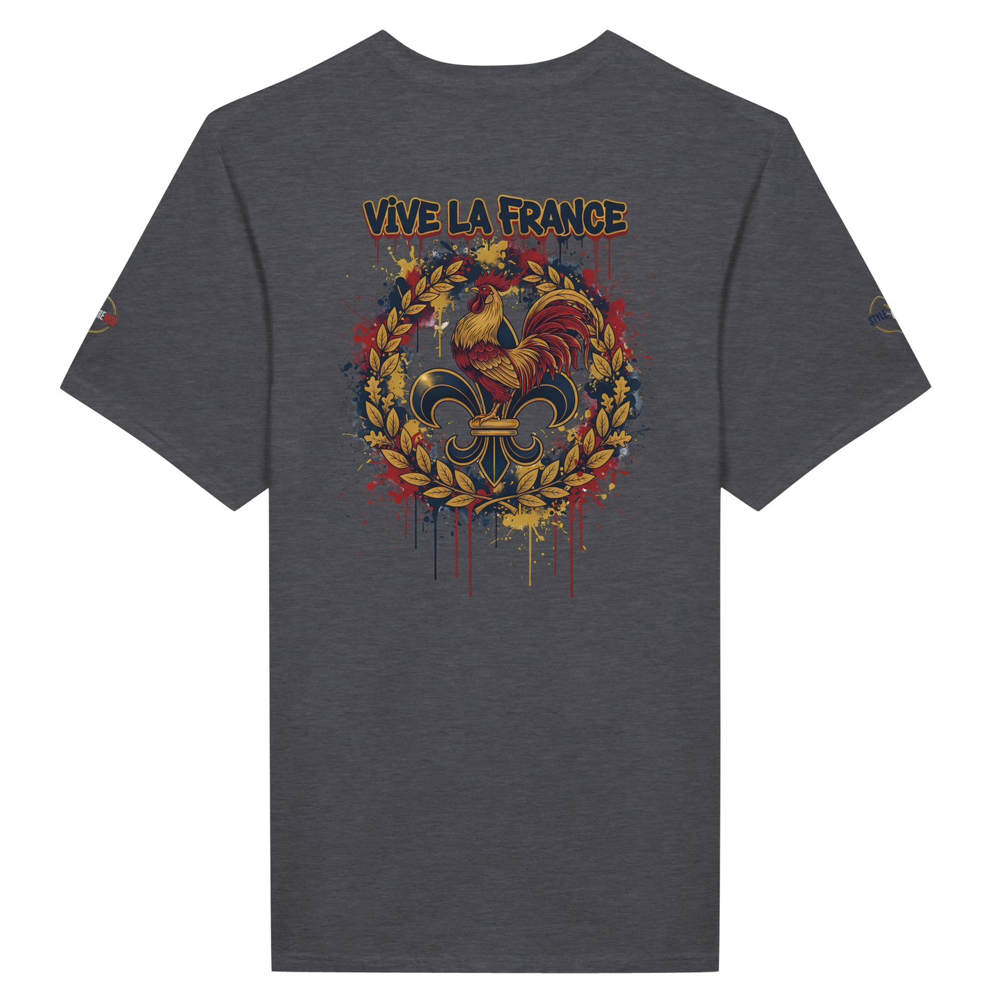 T-shirt Homme 'Vive la France' – Coton Premium, Coupe Classique