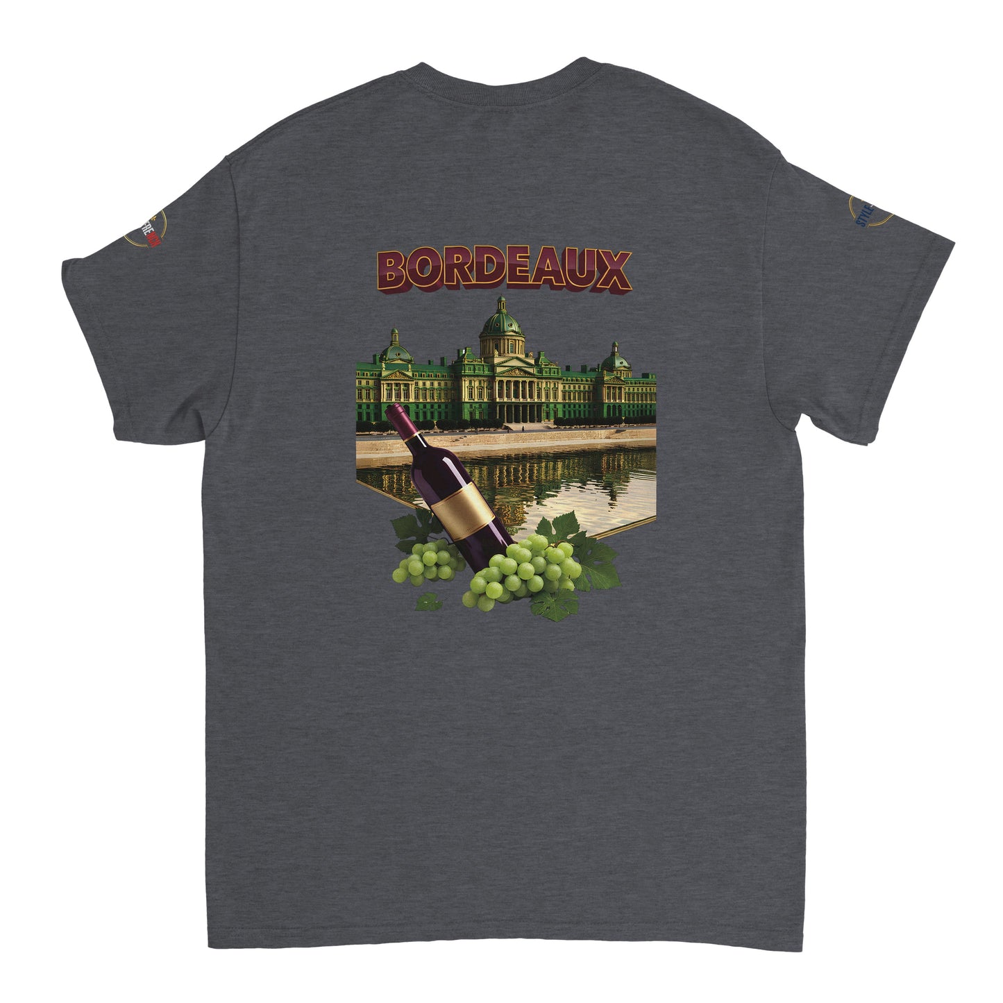 T-shirt Unisexe Bordeaux Ville de France – Coton Épais Premium